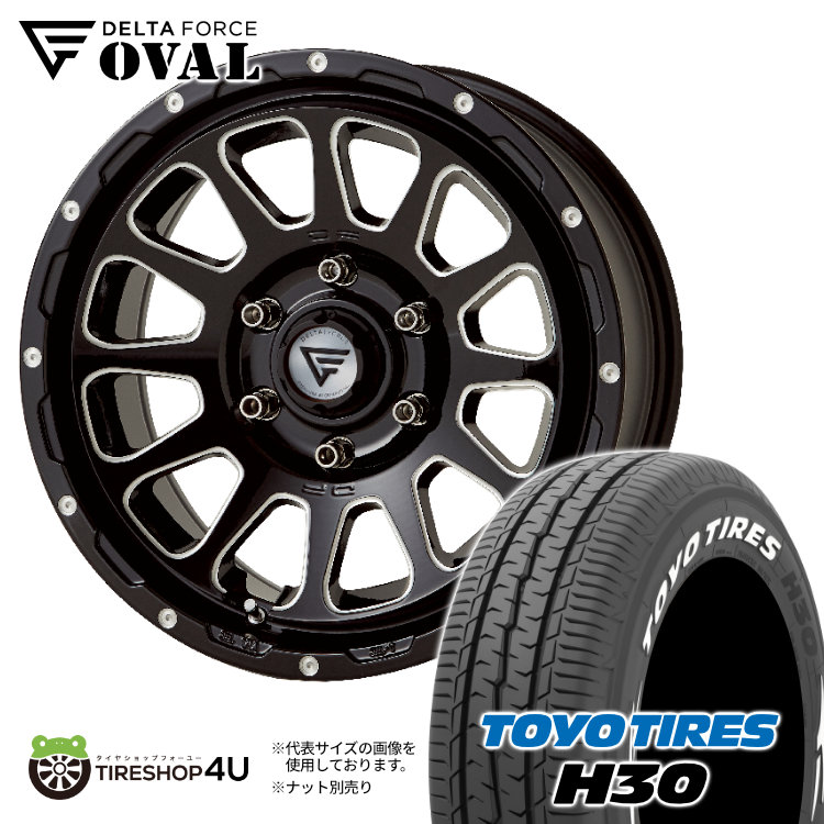 デルタフォース　オーバル タイヤ・ホイールセット 215/70R16 Amazon | タイヤホイール4本セット DELTA FORCE OVAL 16x7.0J 5