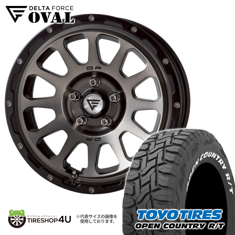 楽天市場】DELTA FORCE OVAL 17x7J 5/114.3 +32 ブラックマシニング