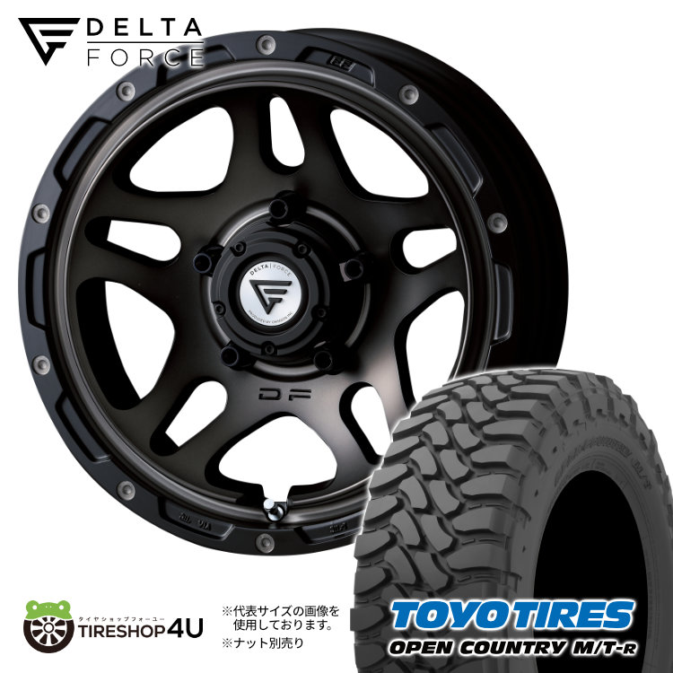 たかデルタフォースオーバル　 OPEN COUNTRY R/T セット 4本セット デルタフォースオーバル OVAL 16x5.5J 5/139.7 +20 BSM TOYO