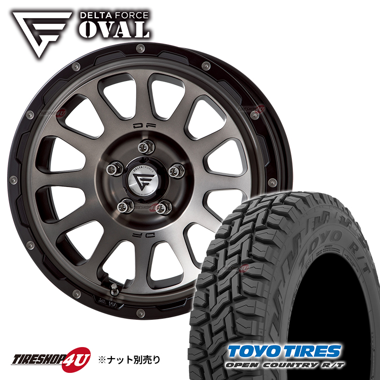 海外限定 数量限定特価 4本セット DELTA FORCE OVAL 17X8.0J 6 139.7