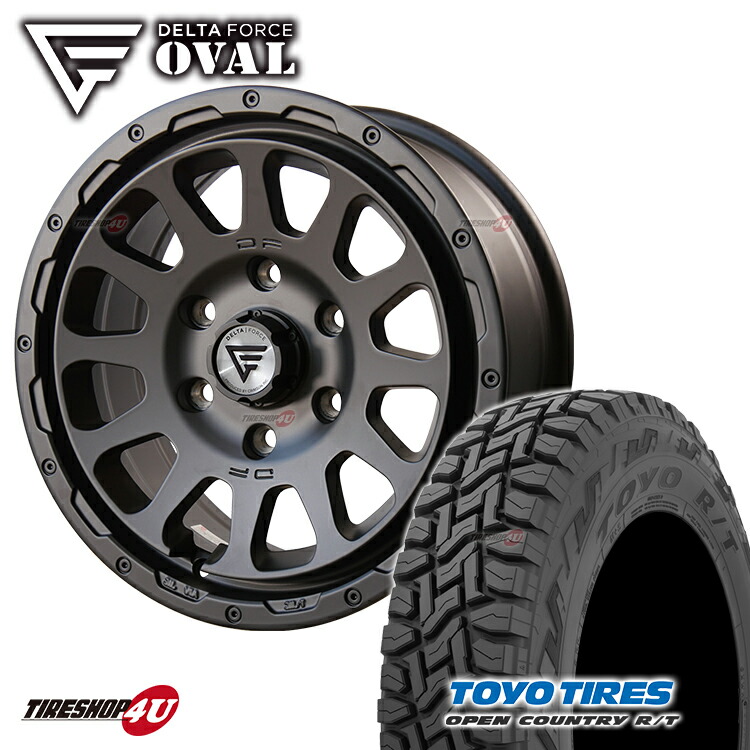 楽天市場】【取付対象】 DELTA FORCE OVAL 16x7J 6/139.7 +38 マット