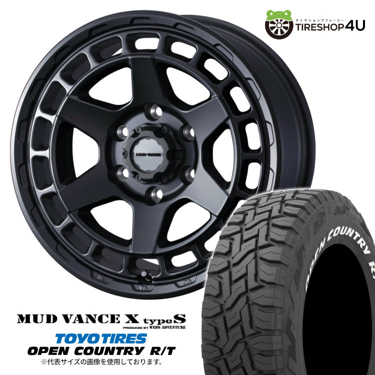 【楽天市場】【取付対象】 WEDS MUD VANCE X typeS 16×6.5J 6/139.7 45 フルマットブラック TOYO ...