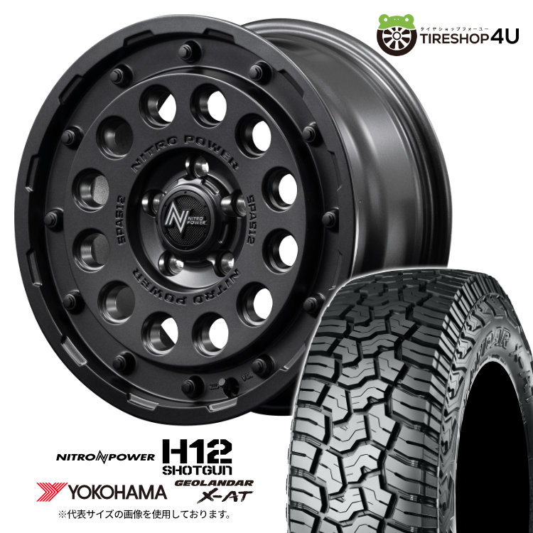 ナイトロパワー　H12 ショットガン バレルブラック　オープンカントリー 楽天市場】【取付対象】 NITRO POWER H12 SHOTGUN 14×5.5J 4/100