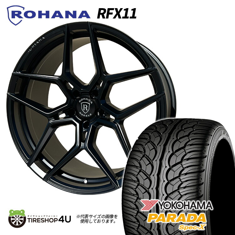 【冬バーゲン★】 4本セット グロスブラック +30 5/130 20X9.0J RFX11 ROHANA ミニカー