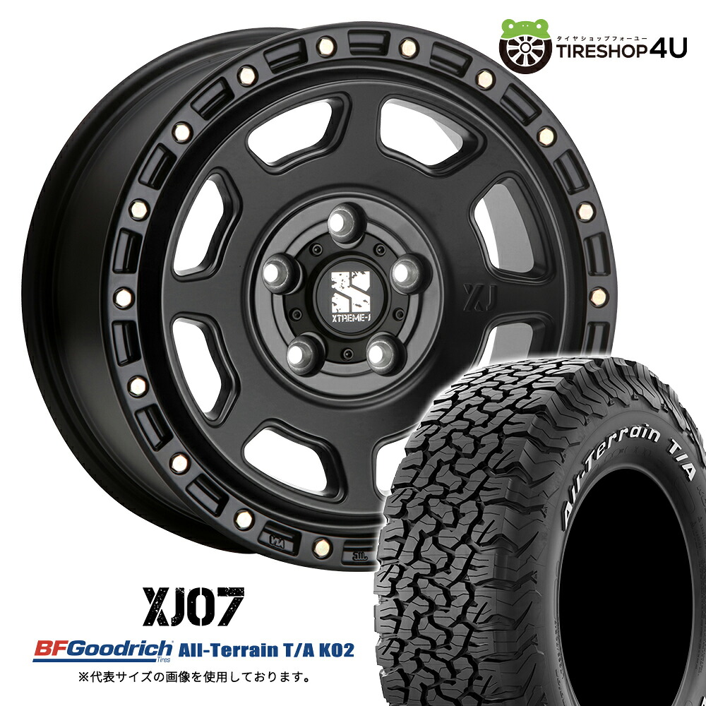 【取付対象】 MLJ XTREME-J XJ07 18×8.0J 5/150 50 サテンブラック BFGoodrich All-Terrain T/A KO2 275/65R18 123/120R LT WL サマータイヤホイール 4本セット 18インチ エクストリームJ BFグッドリッチ ホワイトレター 【 ランクル 200系 タンドラ 】