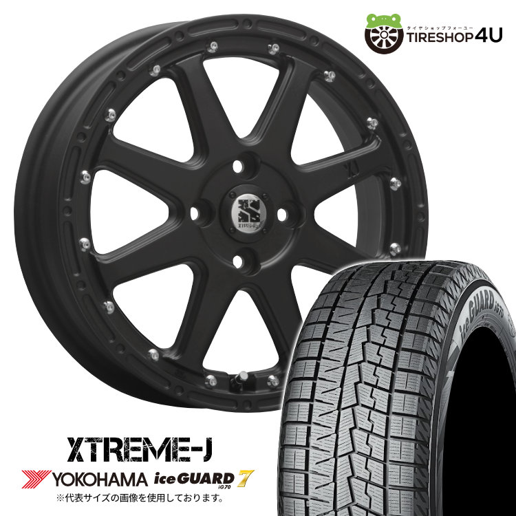 【最大P15倍】【取付対象】MLJ XTREME-J 14&times;4.5J 4/100 43 FB YOKOHAMA ice GUARD7 iG70 165/60R14 75Q 在庫限り スタッドレスタイヤホイール 4本セット 14インチ 【N-ONE N-WGN N-BOX 軽自動車 軽トラック 軽バン など】｜TIRE SHOP 4U 店