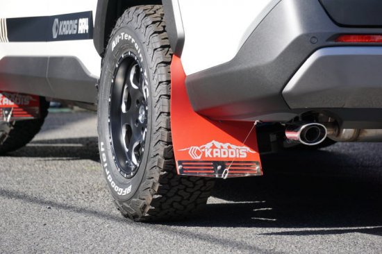 楽天市場】RAV4(50系) KADDIS RAV4専用マッドフラップ レッド KD