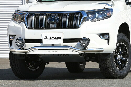 【最大P15倍】JAOS ジャオス フロントスキッドバー ポリッシュ／ブラスト プラド 150系 B150067A｜TIRE SHOP 4U 店 47,874円