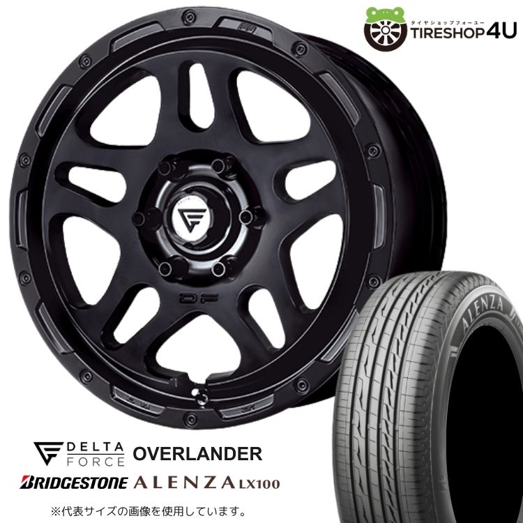【最大P15倍】【取付対象】DELTA FORCE OVERLANDER 20&times;9.0J 6/139.7 +55 SBK サテンブラックBRIDGESTONE ALENZA LX100 285/50R20 112V サマータイヤホイール 4本セット 20インチ 【東京オートサロン デモカー装着 ランクル300 ランクル250】｜TIRE SHOP 4U 店