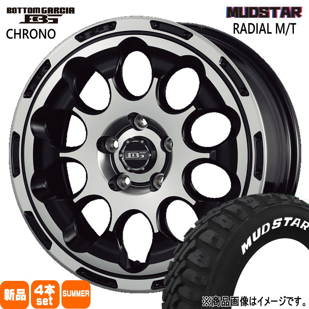 225/60R17 99T ラジアル MT RADIAL MT マッドスター MUDSTAR 新品 夏用 サマータイヤ ホイール 4本セット KIT JAPAN BOTTOM GARCIA CHRONO 17&times;7.0+38 5/114.3 17インチ｜タイヤショップ78