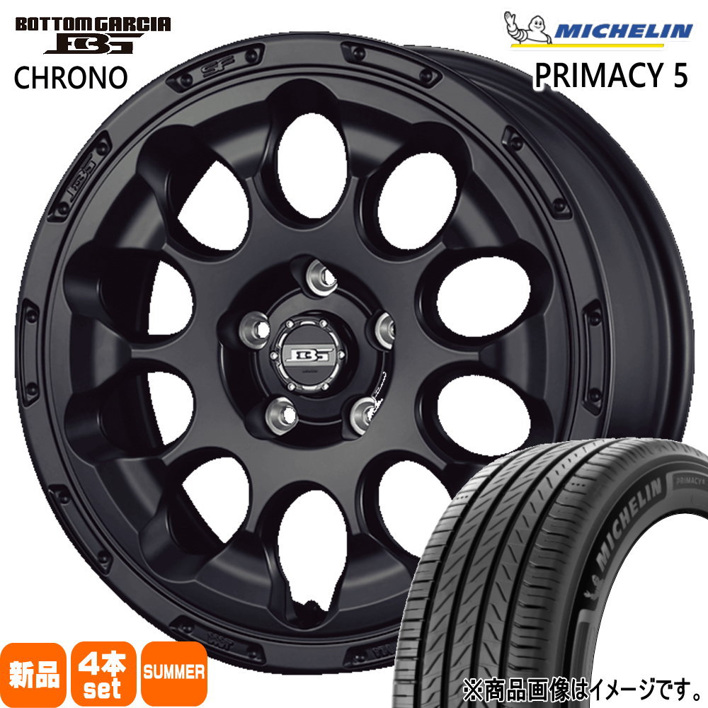 225/60R17 103V XL プライマシー5 RIMACY 5 ミシュラン MICHELIN 新品 夏用 サマータイヤ ホイール 4本セット KIT JAPAN BOTTOM GARCIA CHRONO 17&times;7.0+38 5/114.3 17インチ｜タイヤショップ78