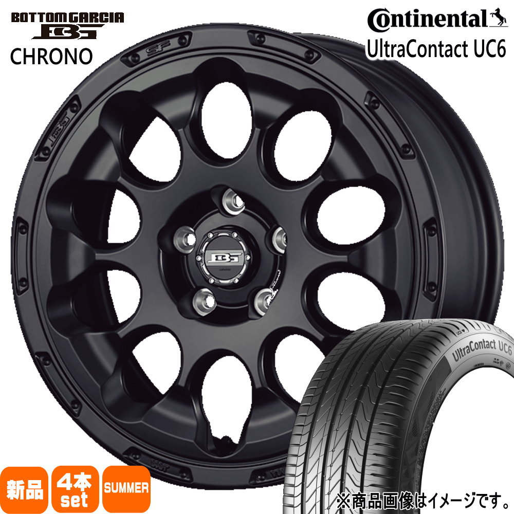 215/55R17 94V ウルトラコンタクト UC6 UltraContact UC6 コンチネンタル Continental 新品 夏用 サマータイヤ ホイール 4本セット KIT JAPAN BOTTOM GARCIA CHRONO 17&times;7.0+45 5/114.3 17インチ｜タイヤショップ78