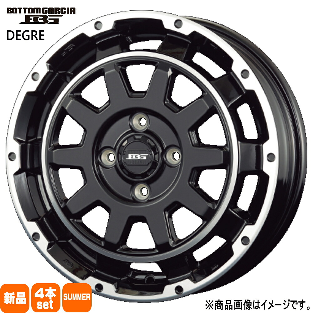 165/50R15 銘柄指定不可 輸入タイヤ 輸入タイヤ 輸入タイヤ 新品 夏用 サマータイヤ ホイール 4本セット KIT JAPAN BOTTOM GARCIA DEGRE 15×4.5+45 4/100 15インチ|タイヤショップ78