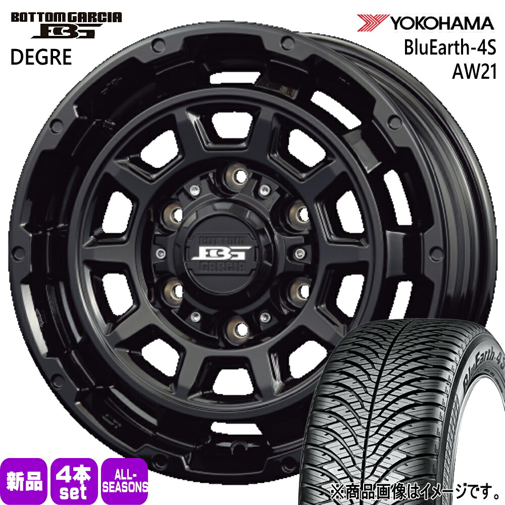 215/65R16 98H ブルーアース 4S AW21 BluEarth-4S AW21 ヨコハマ YOKOHAMA 新品 夏冬兼用 オールシーズンタイヤ ホイール 4本セット KIT JAPAN BOTTOM GARCIA DEGRE 16&times;6.5+38 6/139.7 16インチ｜タイヤショップ78
