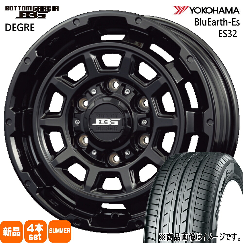 215/65R16 98H ブルーアース ES ES32 BluEarth-Es ES32 ヨコハマ YOKOHAMA 新品 夏用 サマータイヤ ホイール 4本セット KIT JAPAN BOTTOM GARCIA DEGRE 16&times;6.5+38 6/139.7 16インチ｜タイヤショップ78