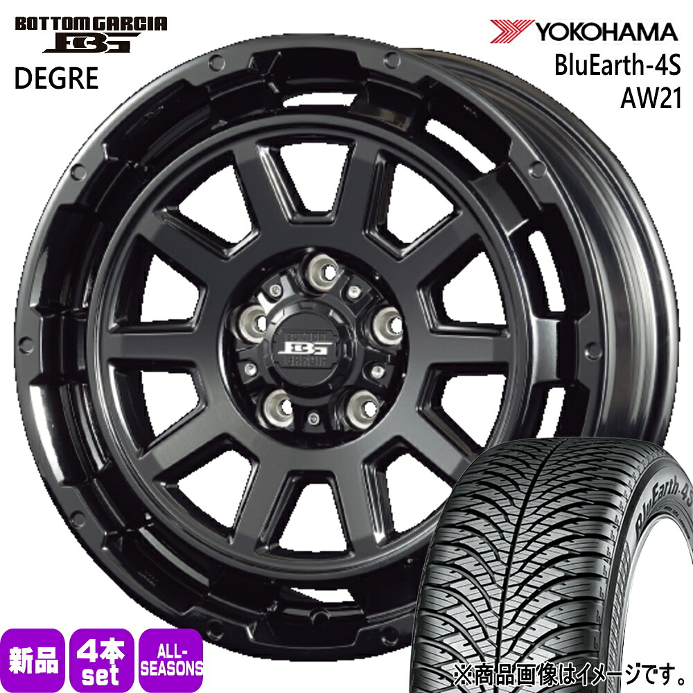 215/60R17 100V XL ブルーアース 4S AW21 BluEarth-4S AW21 ヨコハマ YOKOHAMA 新品 夏冬兼用 オールシーズンタイヤ ホイール 4本セット KIT JAPAN BOTTOM GARCIA DEGRE 17×7.0+40 5/114.3 17インチ|タイヤショップ78