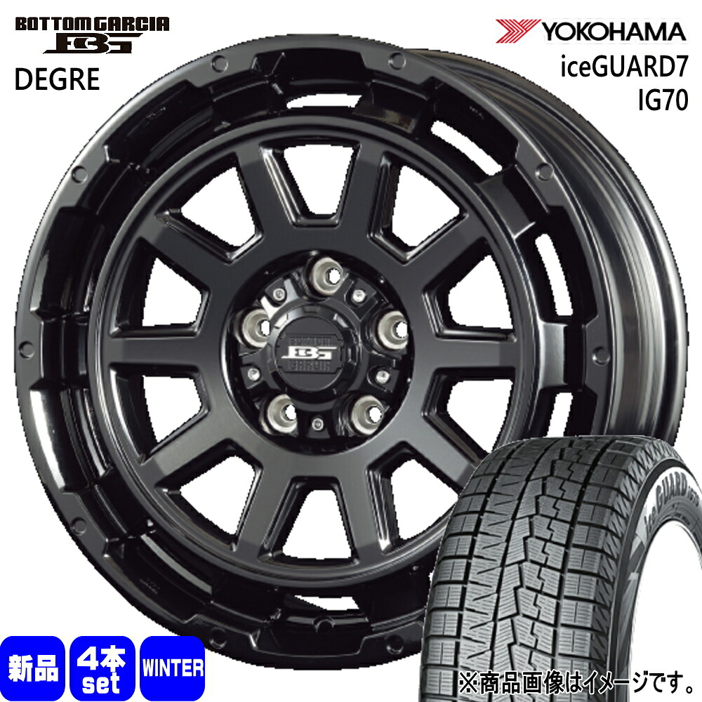 205/55R17 95Q XL アイスガード7 IG70 iceGUARD7 IG70 ヨコハマ YOKOHAMA 新品 冬用 スタッドレスタイヤ ホイール 4本セット KIT JAPAN BOTTOM GARCIA DEGRE 17&times;7.0+40 5/114.3 17インチ｜タイヤショップ78 128,645円