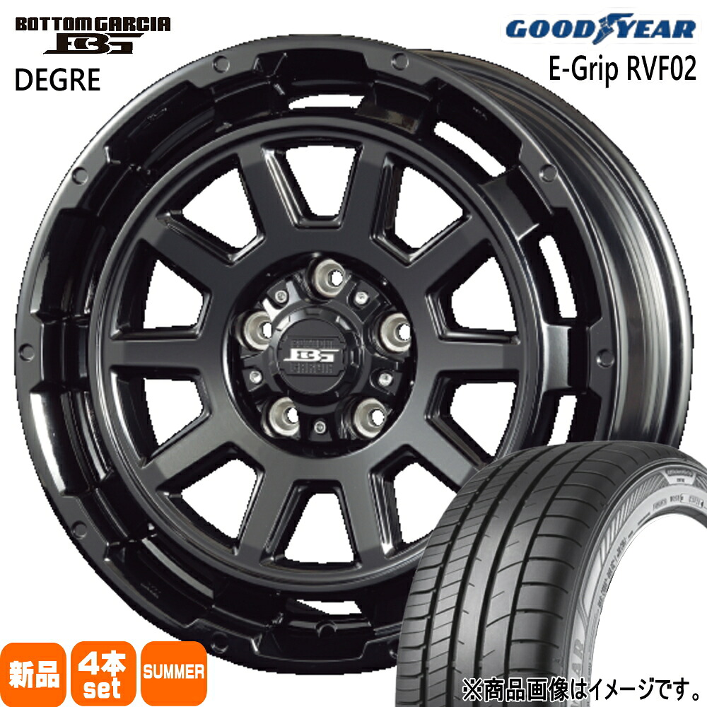 205/55R17 95V エフィシェントグリップ RVF02 EfficentGrip RVF02 グッドイヤー GOODYEAR 新品 夏用 サマータイヤ ホイール 4本セット KIT JAPAN BOTTOM GARCIA DEGRE 17&times;7.0+40 5/114.3 17インチ｜タイヤショップ78 101,200円
