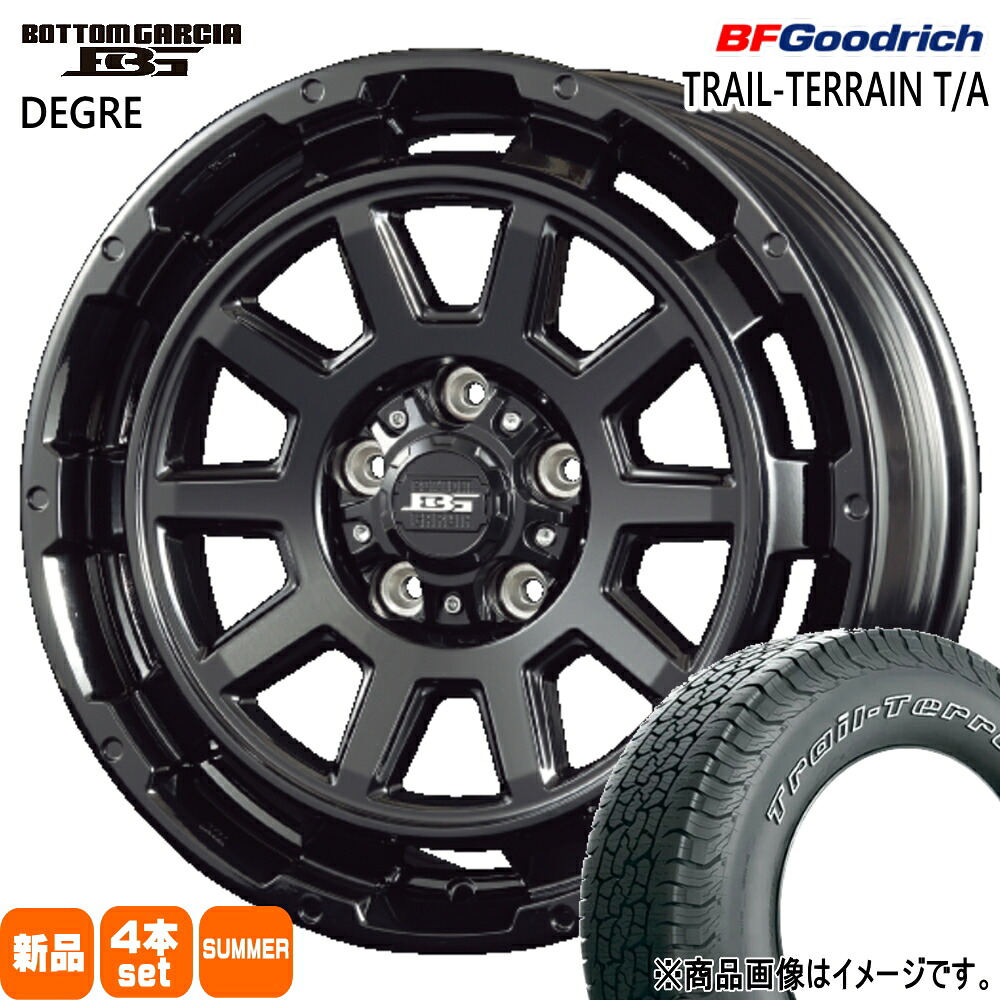 245/65R17 111T XL トレイルテレーン T/A TRAIL-TERRAIN T/A BFグッドリッチ BF.Goodrich 新品 夏用 サマータイヤ ホイール 4本セット KIT JAPAN BOTTOM GARCIA DEGRE 17&times;7.0+40 5/114.3 17インチ｜タイヤショップ78