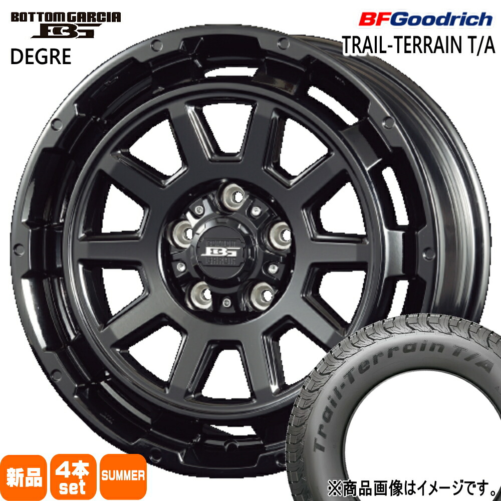 225/60R17 99H トレイルテレーン T/A TRAIL-TERRAIN T/A BFグッドリッチ BF.Goodrich 新品 夏用 サマータイヤ ホイール 4本セット KIT JAPAN BOTTOM GARCIA DEGRE 17&times;7.0+40 5/114.3 17インチ｜タイヤショップ78