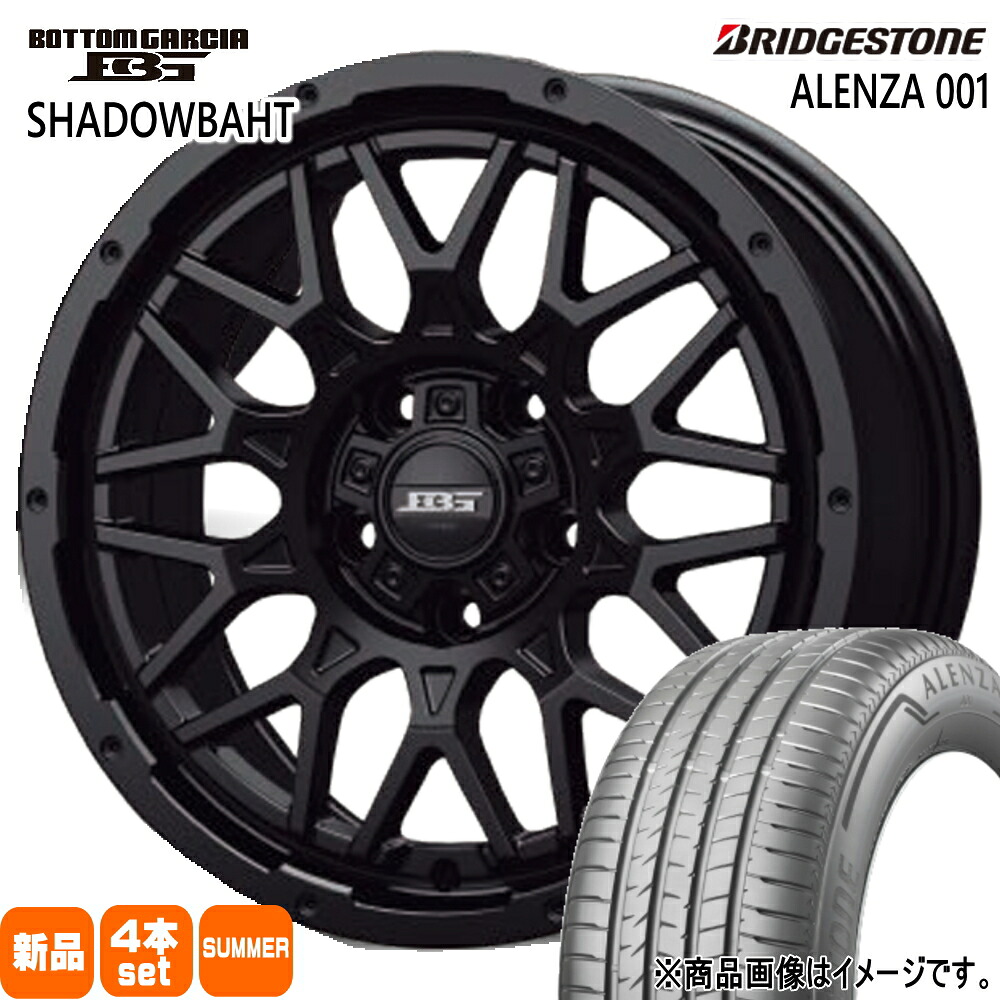 215/65R16 アレンザ 001 ALENZA 001 ブリヂストン BRIDGESTONE 新品 夏用 サマータイヤ ホイール 4本セット KIT JAPAN BOTTOM GARCIA SHADOWBAHT 16&times;7.0+38 5/114.3 16インチ｜タイヤショップ78