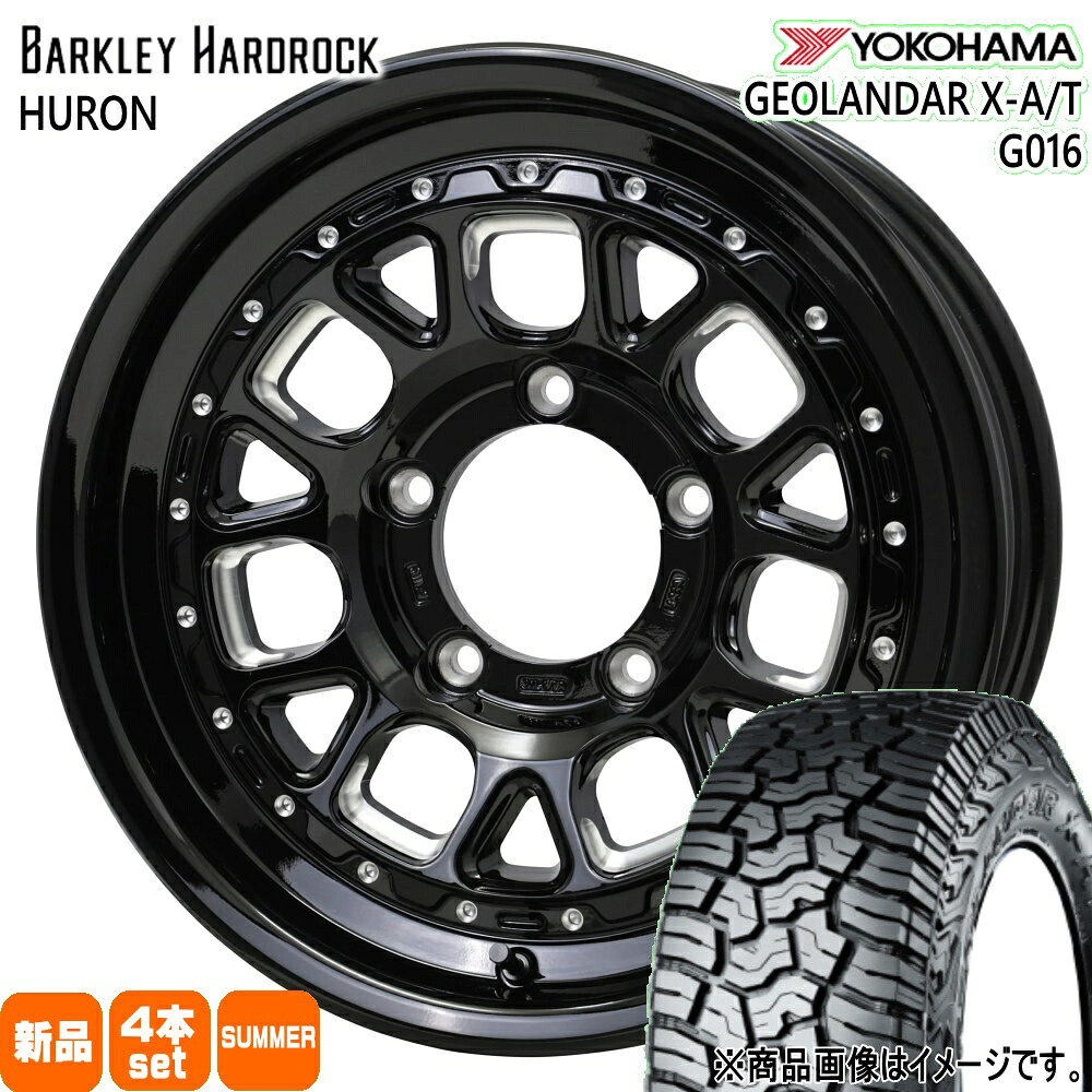 215/70R16 100/97Q LT ジオランダー X-AT G016 GEOLANDAR X-AT G016 ヨコハマ YOKOHAMA 新品 夏用 サマータイヤ ホイール 4本セット HOT STUFF CORPORATION BARKLEY HARDLOCK HURON 16×6.0-5 5/139.7|タイヤショップ78