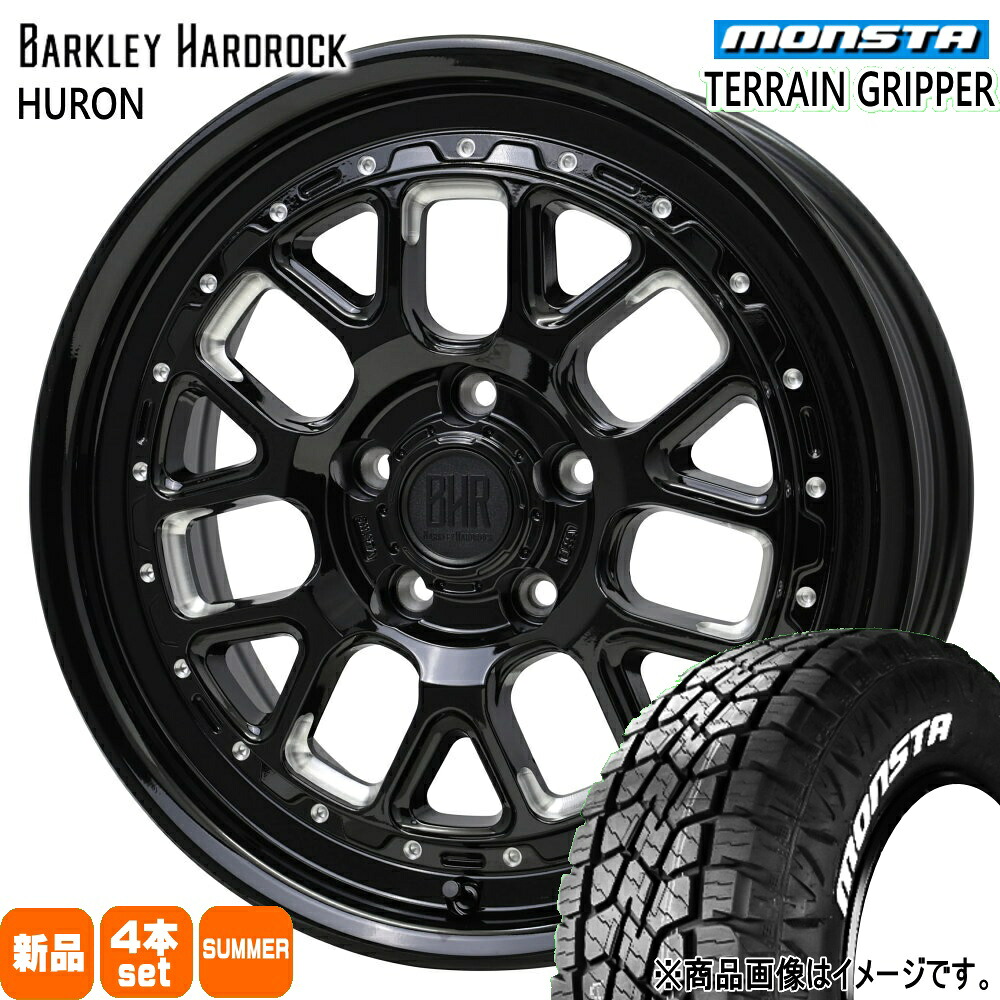 215/70R16 107/105Q LT テレーングリッパー TERRAIN GRIPPER モンスタ MONSTA 新品 夏用 サマータイヤ ホイール 4本セット HOT STUFF CORPORATION BARKLEY HARDLOCK HURON 16&times;7.0+38 5/114.3｜タイヤショップ78