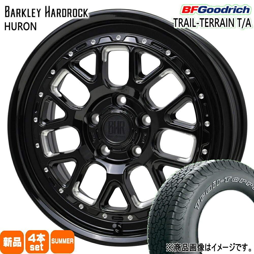 225/65R17 102T トレイルテレーン T/A TRAIL-TERRAIN T/A BFグッドリッチ BF.Goodrich 新品 夏用 サマータイヤ ホイール 4本セット HOT STUFF CORPORATION BARKLEY HARDLOCK HURON 17&times;7.0+38 5/114.3｜タイヤショップ78