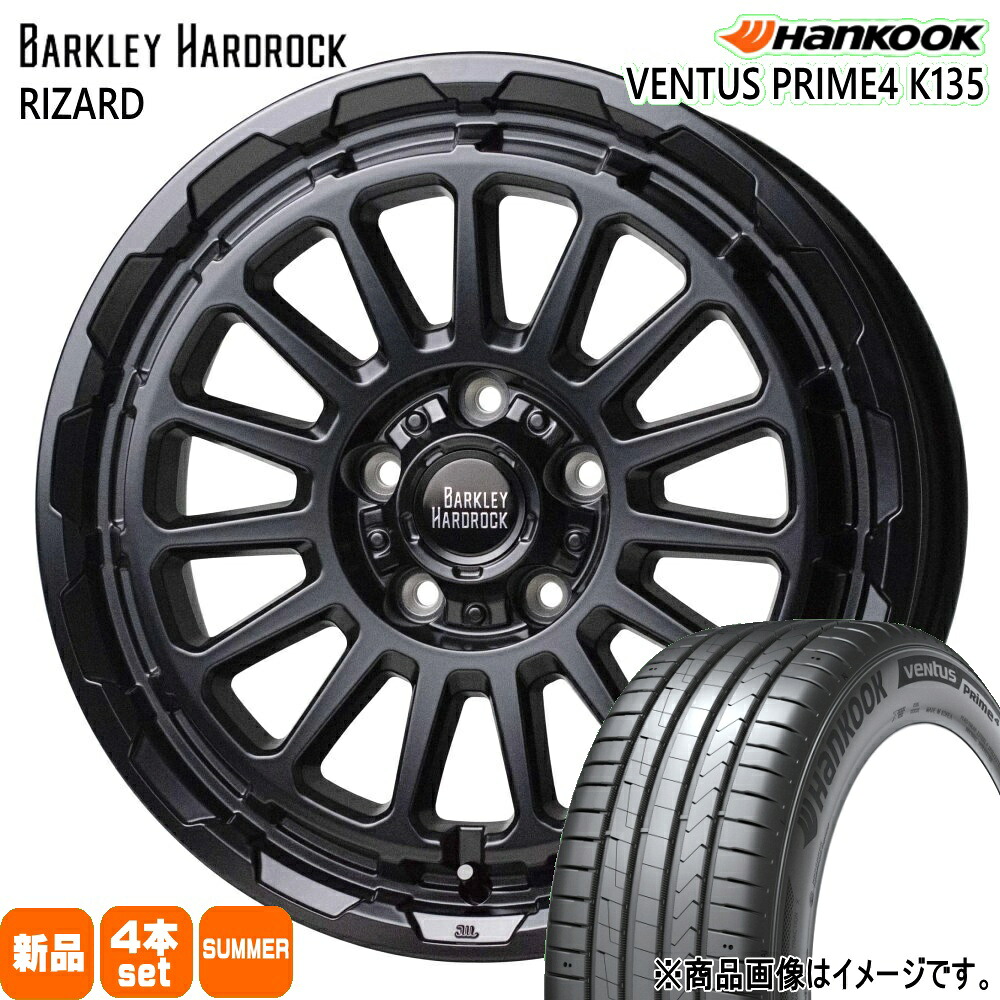 215/60R17 ベンタス プライム4 SUV K135A VENTUS Prime4 SUV K135A ハンコック HANKOOK 新品 夏用 サマータイヤ ホイール 4本セット HOT STUFF CORPORATION BARKLEY HARDLOCK RIZARD 17×7.0+45 5/114.3|タイヤショップ78