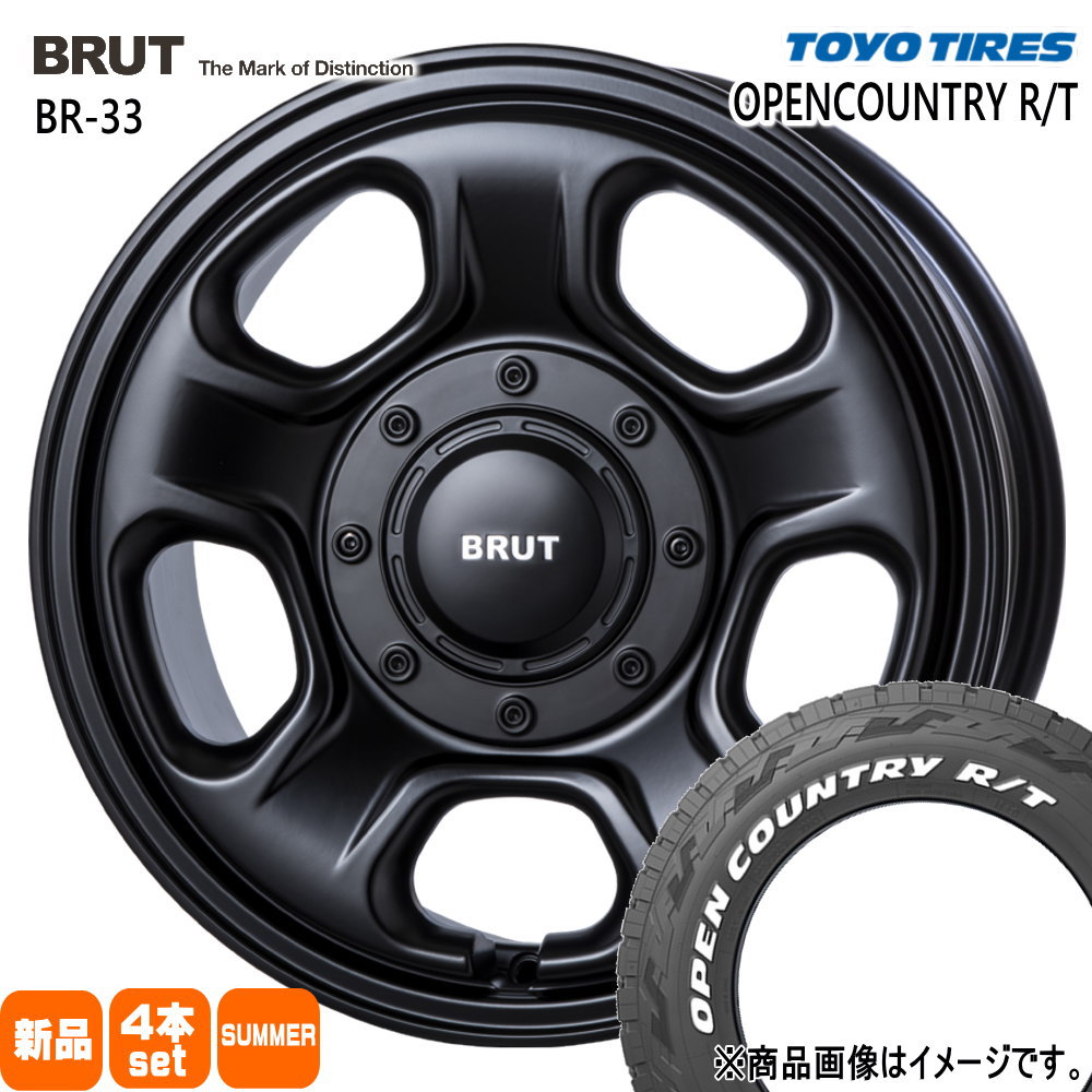 235/70R16 106Q オープンカントリー RT OPENCOUNTRY R/T トーヨータイヤ TOYOTIRES 新品 夏用 サマータイヤ ホイール 4本セット TRISTAR BRUT BR-33 16&times;6.5+30 5/114.3｜タイヤショップ78