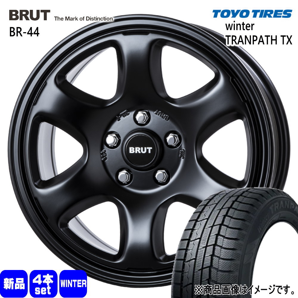 225/65R17 102Q ウィンタートランパス TX WinterTRANPATH TX トーヨータイヤ TOYOTIRES 新品 冬用 スタッドレスタイヤ ホイール 4本セット TRISTAR BRUT BR-44 17&times;7.5+38 5/114.3｜タイヤショップ78