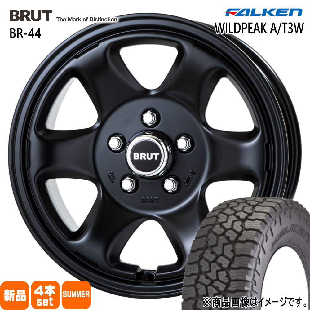 235/70R16 109T XL ワイルドピーク AT3W WILDPEAK A/T3W ファルケン FALKEN 新品 夏用 サマータイヤ ホイール 4本セット TRISTAR BRUT BR-44 16&times;6.5+30 5/114.3｜タイヤショップ78 107,745円