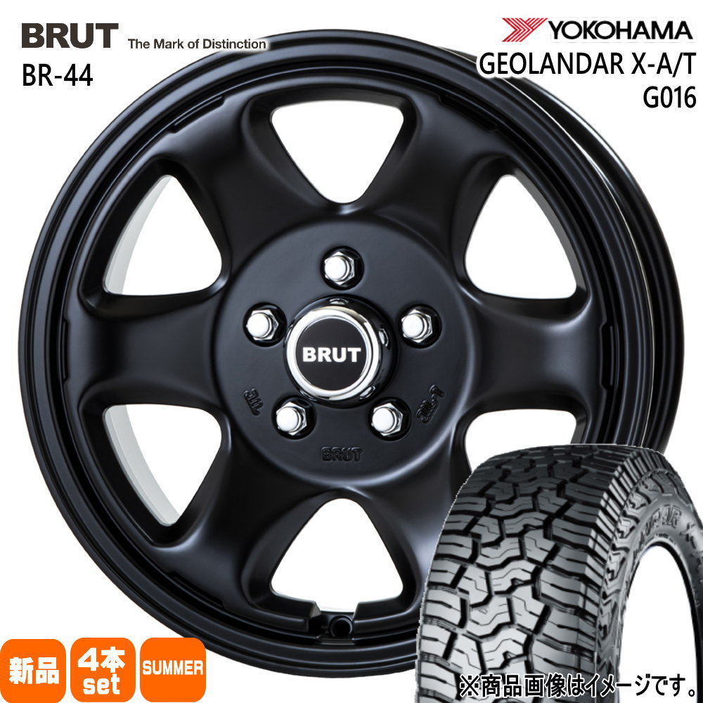 235/70R16 104/101Q LT ジオランダー X-AT G016 GEOLANDAR X-AT G016 ヨコハマ YOKOHAMA 新品 夏用 サマータイヤ ホイール 4本セット TRISTAR BRUT BR-44 16×6.5+30 5/114.3|タイヤショップ78