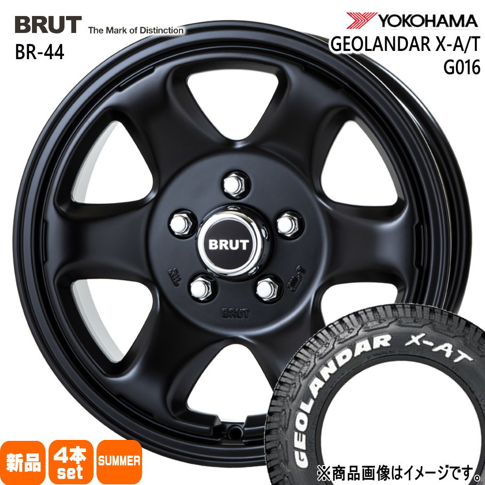 225/70R16 103S ジオランダー X-AT G016 GEOLANDAR X-AT G016 ヨコハマ YOKOHAMA 新品 夏用 サマータイヤ ホイール 4本セット TRISTAR BRUT BR-44 16×6.5+53 5/114.3|タイヤショップ78