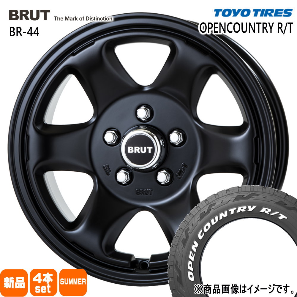 235/70R16 106Q オープンカントリー RT OPENCOUNTRY R/T トーヨータイヤ TOYOTIRES 新品 夏用 サマータイヤ ホイール 4本セット TRISTAR BRUT BR-44 16×6.5+30 5/114.3|タイヤショップ78
