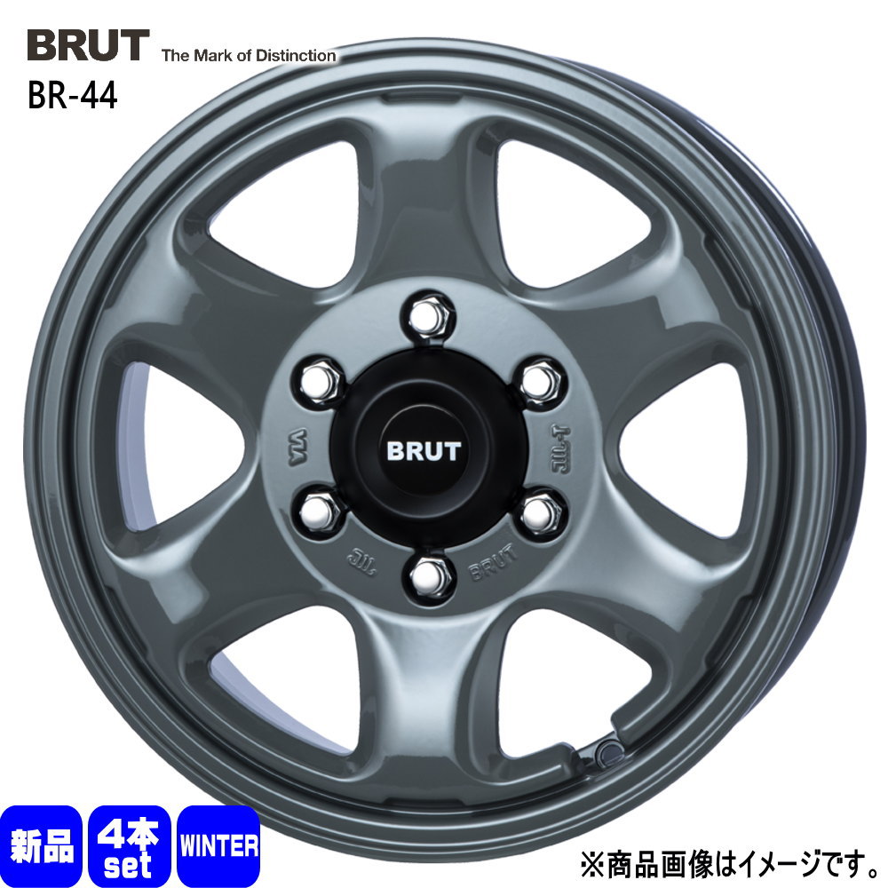 215/65R16 銘柄指定不可 輸入タイヤ 輸入タイヤ 輸入タイヤ 新品 冬用 スタッドレスタイヤ ホイール 4本セット TRISTAR BRUT BR-44 16×6.5+38 6/139.7|タイヤショップ78