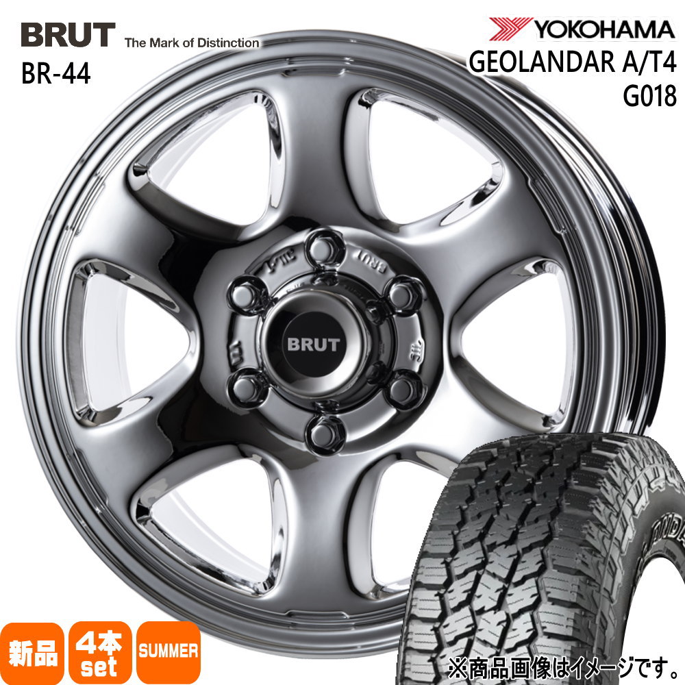 265/70R17 121/118S LT ジオランダー AT4 G018 GEOLANDAR A/T4 G018 ヨコハマ YOKOHAMA 新品 夏用 サマータイヤ ホイール 4本セット TRISTAR BRUT BR-44 17×7.5+40 6/139.7|タイヤショップ78