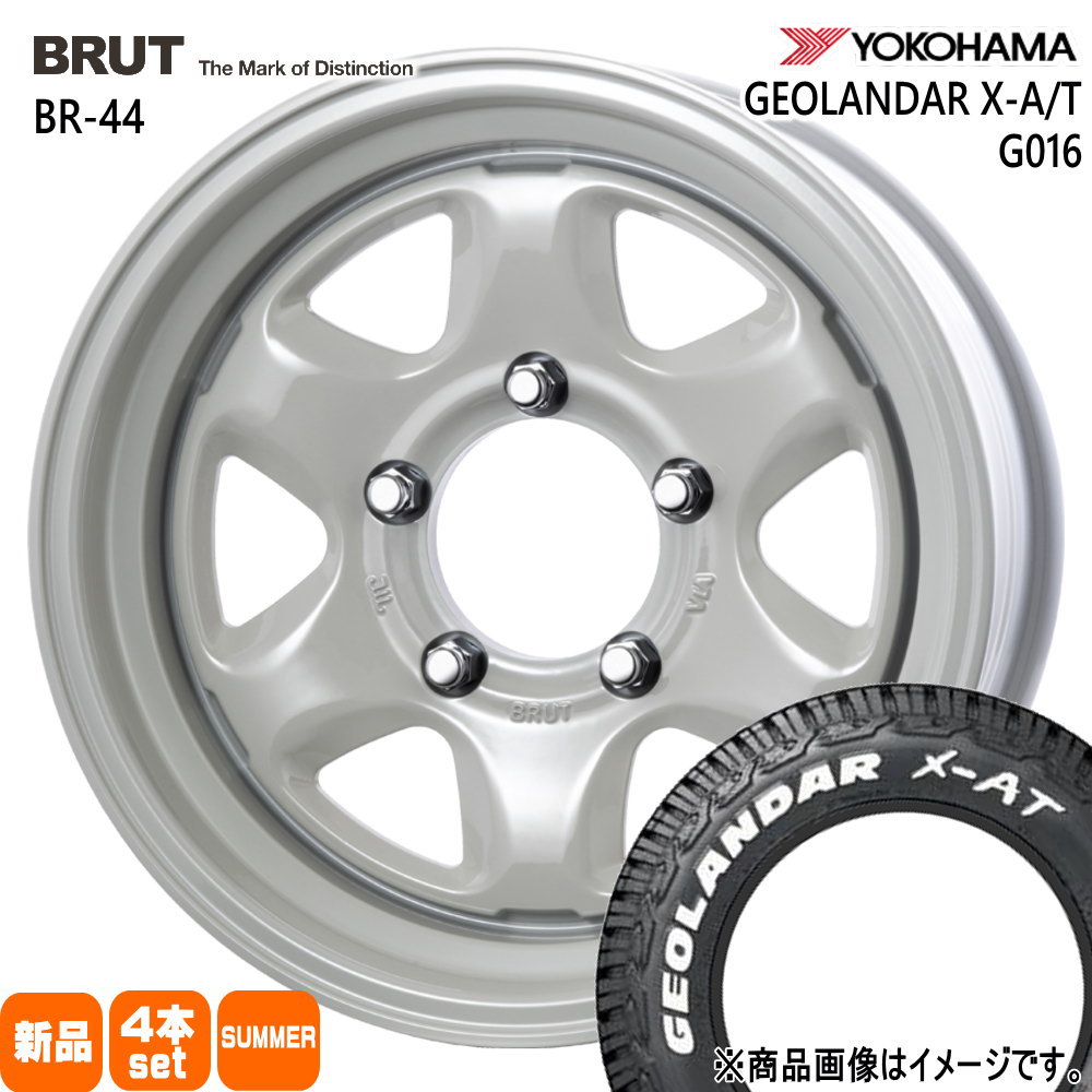 225/70R16 103S ジオランダー X-AT G016 GEOLANDAR X-AT G016 ヨコハマ YOKOHAMA 新品 夏用 サマータイヤ ホイール 4本セット TRISTAR BRUT BR-44 16×6.5+0 5/139.7|タイヤショップ78