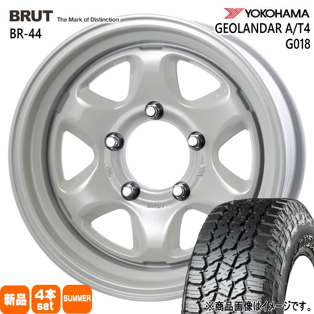 235/70R16 106T ジオランダー AT4 G018 GEOLANDAR A/T4 G018 ヨコハマ YOKOHAMA 新品 夏用 サマータイヤ ホイール 4本セット TRISTAR BRUT BR-44 16&times;6.5+0 5/139.7｜タイヤショップ78