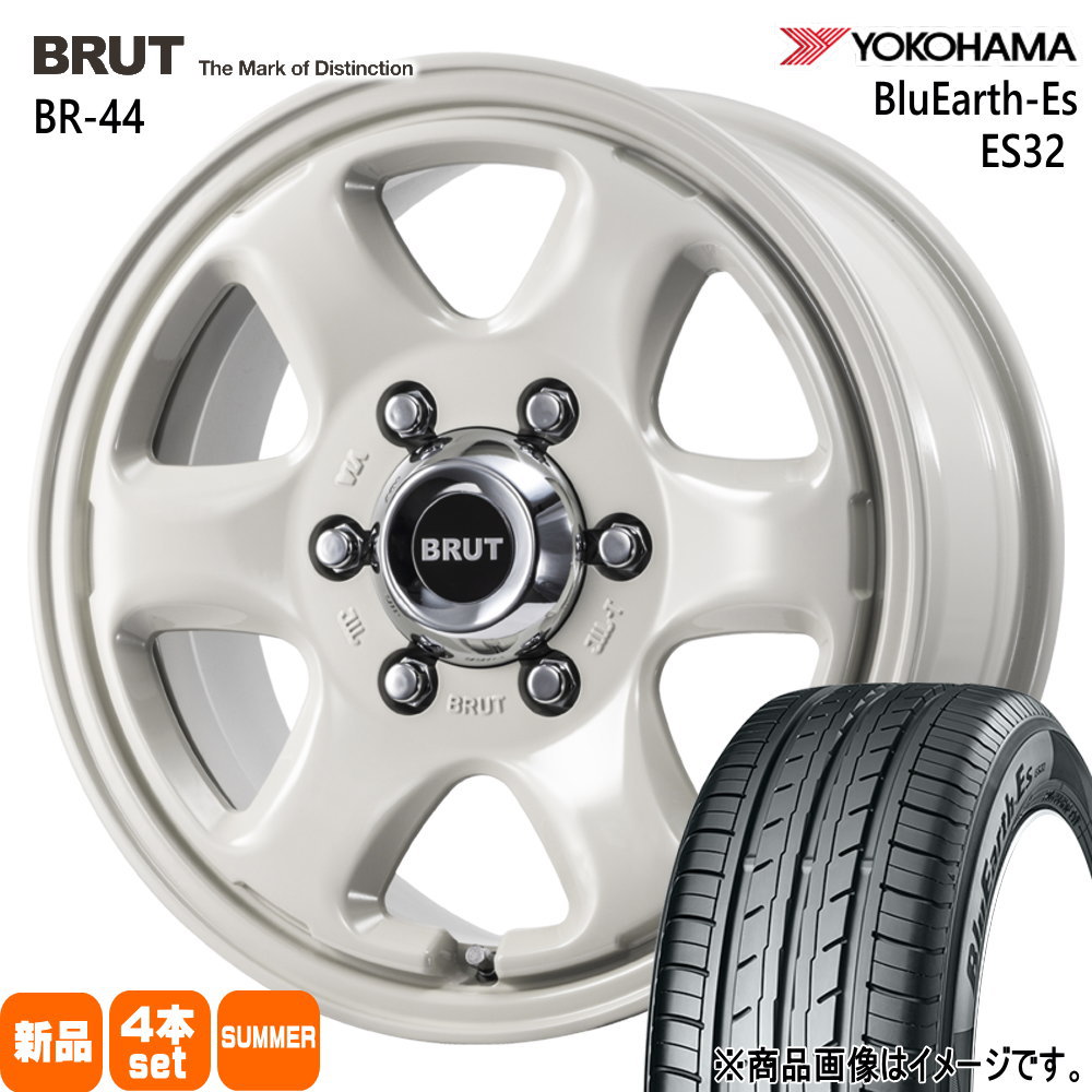 215/65R16 98H ブルーアース ES ES32 BluEarth-Es ES32 ヨコハマ YOKOHAMA 新品 夏用 サマータイヤ ホイール 4本セット TRISTAR BRUT BR-44 16&times;6.5+38 6/139.7｜タイヤショップ78 104,000円