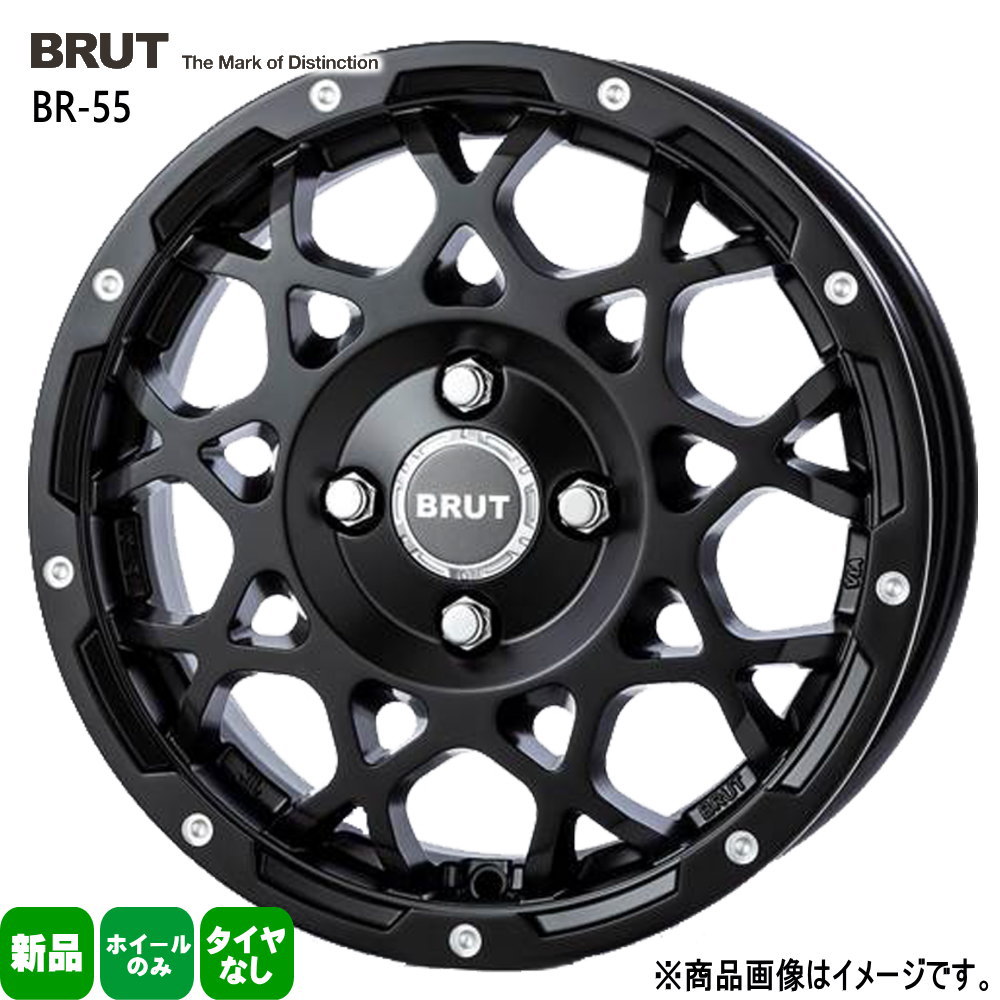 法人配送 4本セット 14&times;5.0J+35 4/100 TRISTAR BRUT BR-55 ブルート BR55 新品 14インチ ホイールのみ 4本セット トヨタ 160系 サクシード プロボックス /日産 Y12 ADバン｜タイヤショップ78