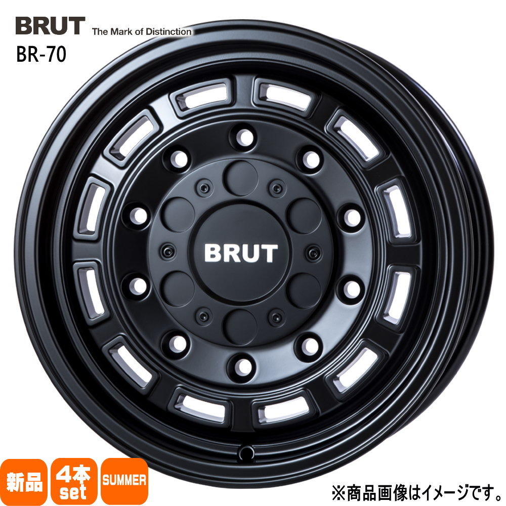 205/55R17 銘柄指定不可 輸入タイヤ 輸入タイヤ 輸入タイヤ 新品 夏用 サマータイヤ ホイール 4本セット TRISTAR BRUT BR-70 17&times;7.5+48 5/114.3｜タイヤショップ78
