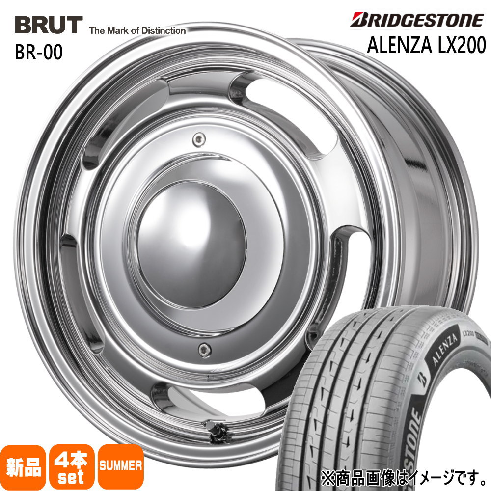 215/70R16 100H アレンザ LX200 ALENZA LX200 ブリヂストン BRIDGESTONE 新品 夏用 サマータイヤ ホイール 4本セット TRISTAR BRUT BR-00 16&times;6.5+38 6/139.7｜タイヤショップ78