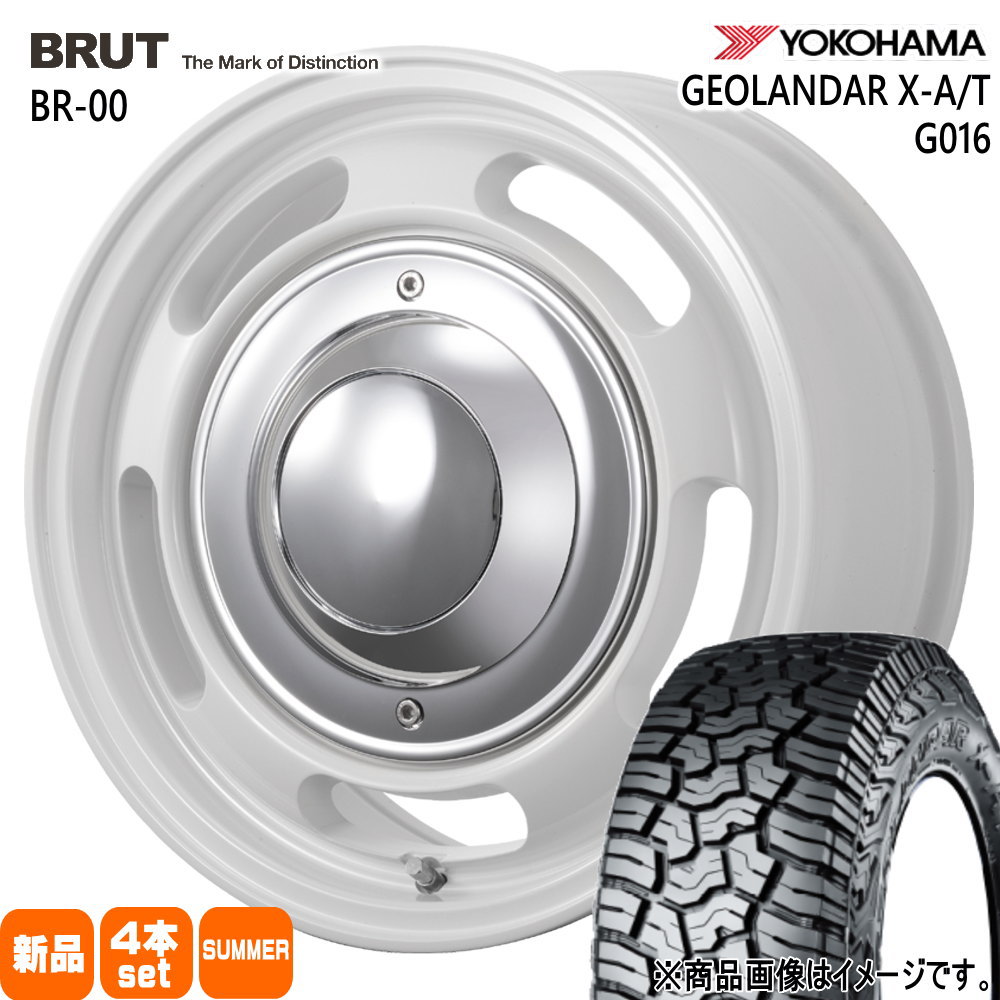 215/70R16 100/97Q LT ジオランダー X-AT G016 GEOLANDAR X-AT G016 ヨコハマ YOKOHAMA 新品 夏用 サマータイヤ ホイール 4本セット TRISTAR BRUT BR-00 16&times;6.5+38 6/139.7｜タイヤショップ78