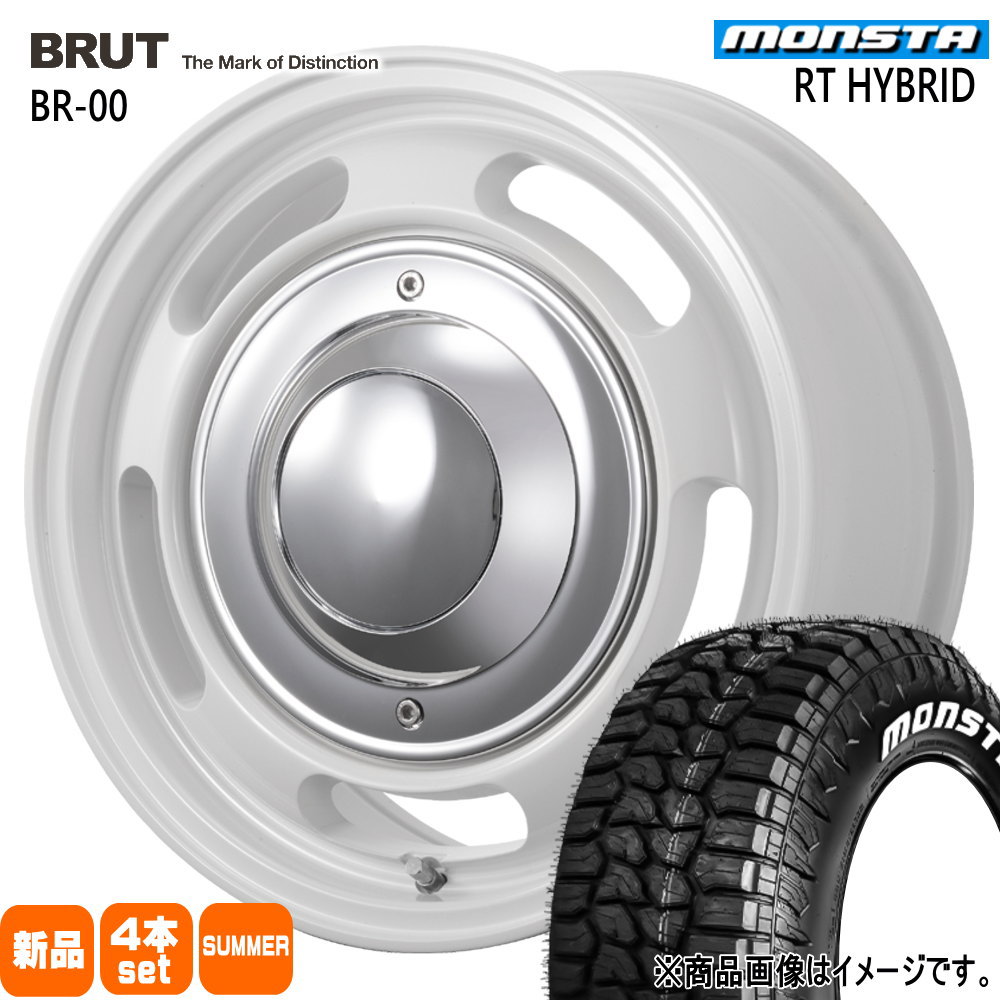 215/65R16 109/107Q LT RTハイブリッド RT HYBRID モンスタ MONSTA 新品 夏用 サマータイヤ ホイール 4本セット TRISTAR BRUT BR-00 16×6.5+38 6/139.7|タイヤショップ78