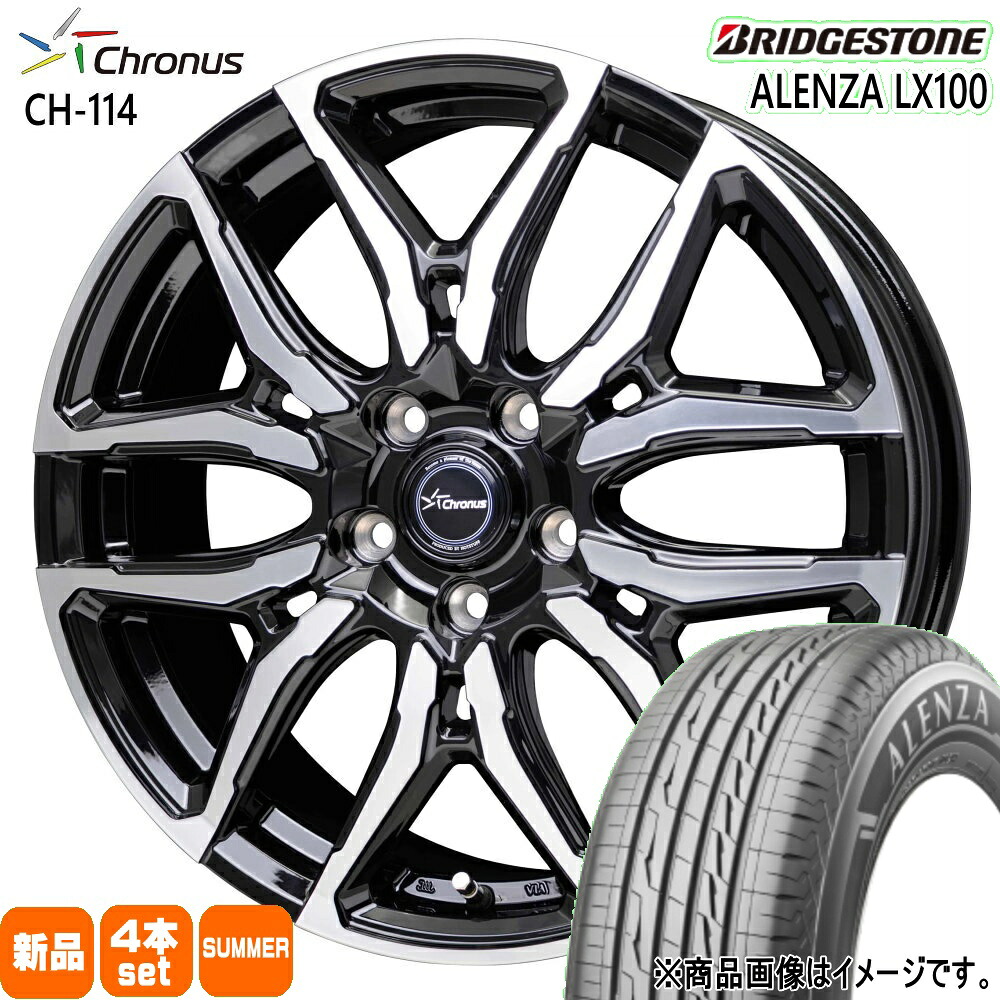 215/50R18 92V アレンザ LX100 ALENZA LX100 ブリヂストン BRIDGESTONE 新品 夏用 サマータイヤ ホイール 4本セット HOT STUFF CORPORATION Chronus CH-114 18×7.0+53 5/114.3|タイヤショップ78