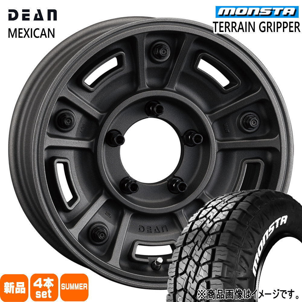 215/70R16 107/105Q LT テレーングリッパー TERRAIN GRIPPER モンスタ MONSTA 新品 夏用 サマータイヤ ホイール 4本セット CRIMSON DEAN BJ MEXICAN 16×5.5+20 5/139.7|タイヤショップ78