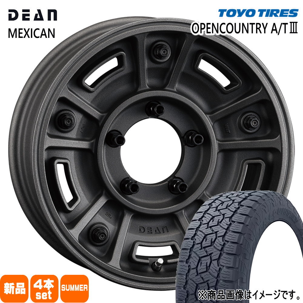235/70R16 106T オープンカントリー AT3 OPENCOUNTRY A/T3 トーヨータイヤ TOYOTIRES 新品 夏用 サマータイヤ ホイール 4本セット CRIMSON DEAN BJ MEXICAN 16&times;6.0-5 5/139.7｜タイヤショップ78