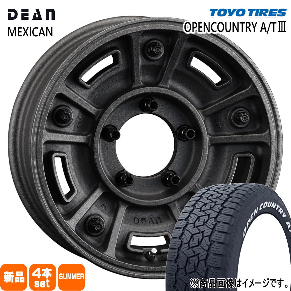 215/70R16 100T オープンカントリー AT3 OPENCOUNTRY A/T3 トーヨータイヤ TOYOTIRES 新品 夏用 サマータイヤ ホイール 4本セット CRIMSON DEAN BJ MEXICAN 16×6.0-5 5/139.7|タイヤショップ78