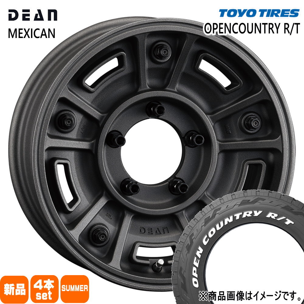 225/70R16 102/99Q LT オープンカントリー RT OPENCOUNTRY R/T トーヨータイヤ TOYOTIRES 新品 夏用 サマータイヤ ホイール 4本セット CRIMSON DEAN BJ MEXICAN 16×6.0-5 5/139.7|タイヤショップ78